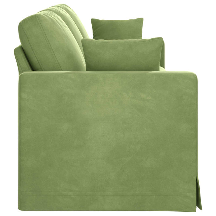 Divano Verde chiaro 228 x 78 x 80 cm Velluto 42024443
