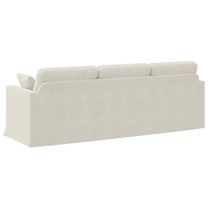 Divano Crema 228 x 78 x 80 cm Velluto 42024447