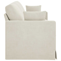Divano Crema 228 x 78 x 80 cm Velluto 42024447