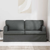 Divano Grigio scuro 142 x 80 x 85 cm Tessuto