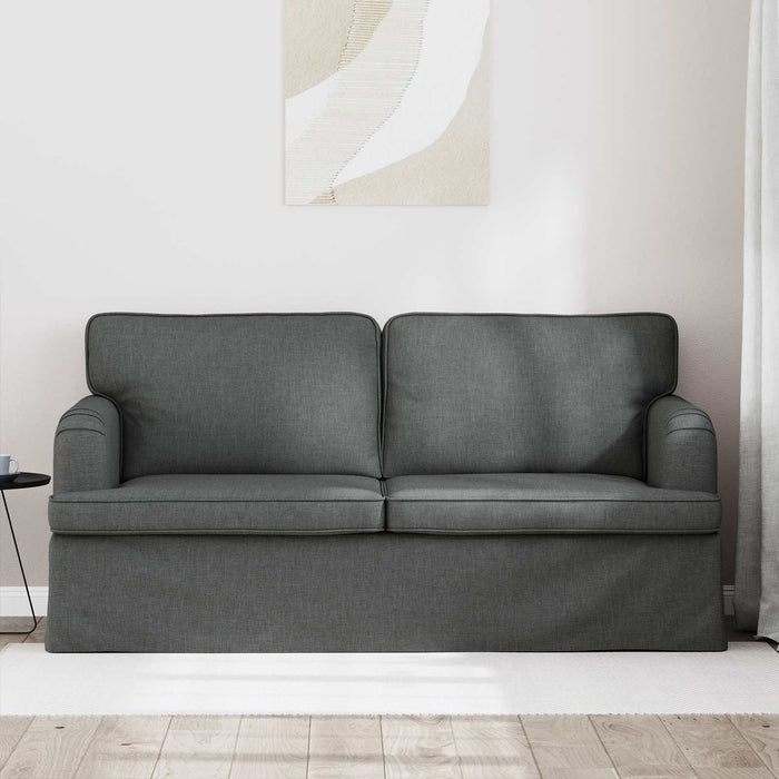 Divano Grigio scuro 142 x 80 x 85 cm Tessuto