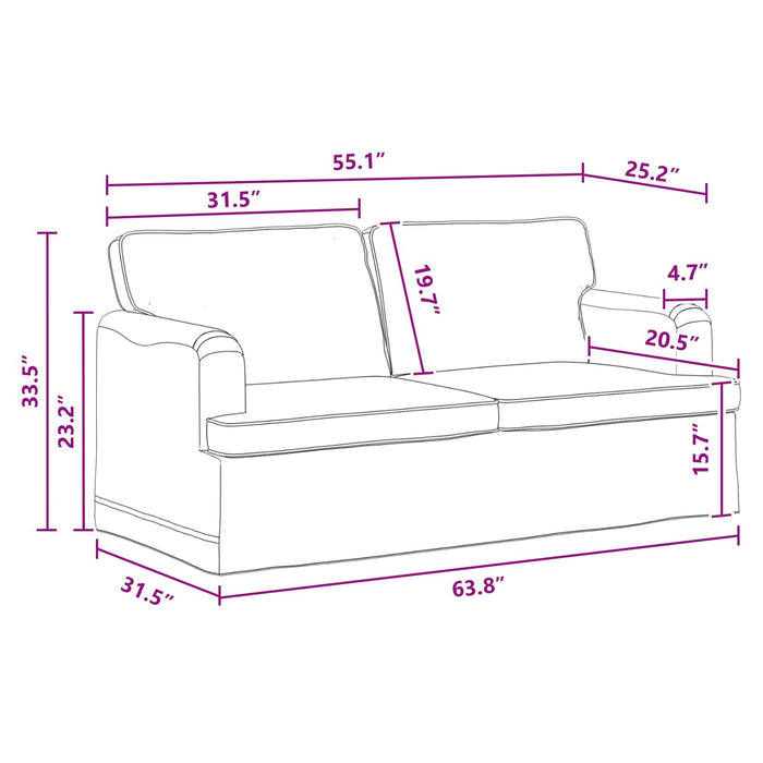 Divano Grigio scuro 142 x 80 x 85 cm Metallo 42024491