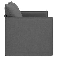 Divano Grigio scuro 136 x 82 x 85 cm Tessuto