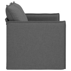 Divano Grigio scuro 136 x 82 x 85 cm Tessuto