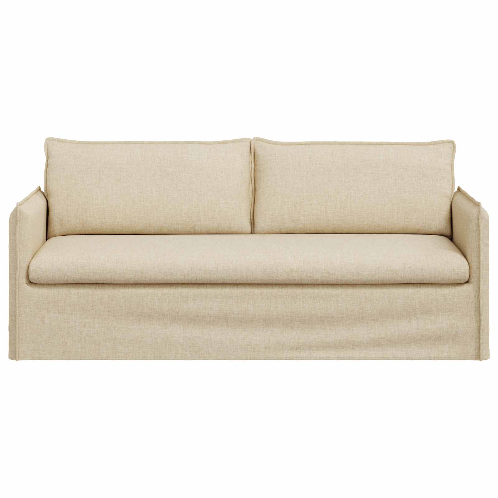 Divano Crema 195 x 82 x 85 cm Metallo 42024530