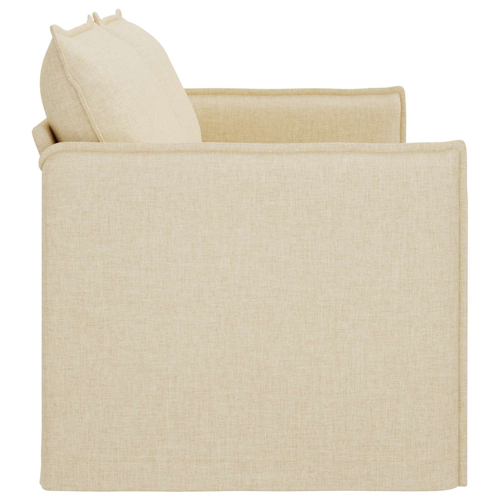 Divano Crema 195 x 82 x 85 cm Metallo 42024530
