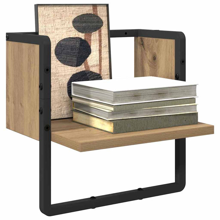 Scaffale da parete Rovere Artigianale 30 x 25 x 30 cm 893636