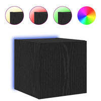 Mobile TV da parete Rovere Nero 30,5 x 35 x 30 cm 893639