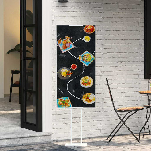 Espositori per Fiere Bianco 30 x 24 x 214 cm Acciaio 42021450