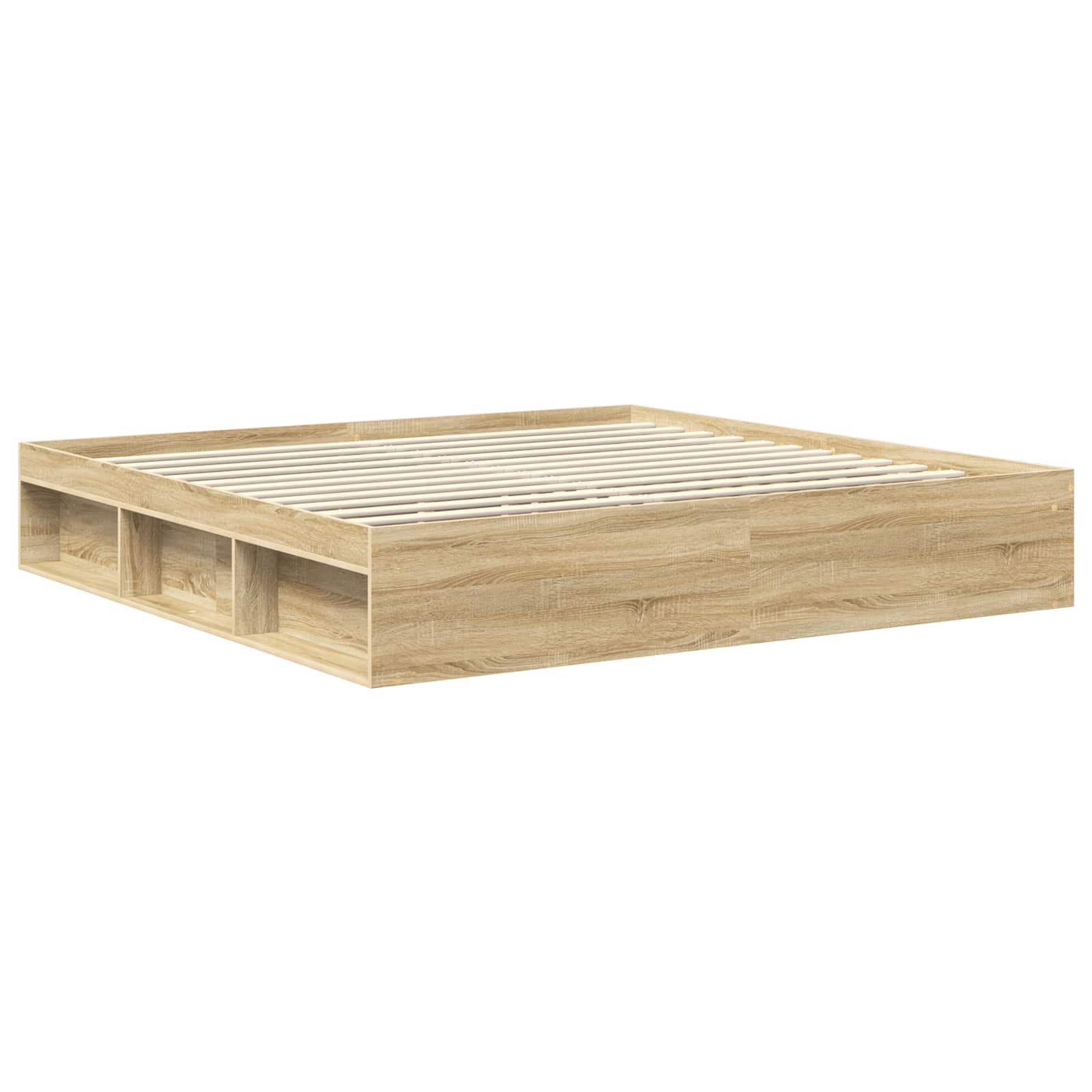 Struttura del letto Sonoma 200 x 200 cm Legno multistrato 3407834