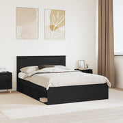 Struttura del letto Nero 160 x 200 cm Legno multistrato 3407851