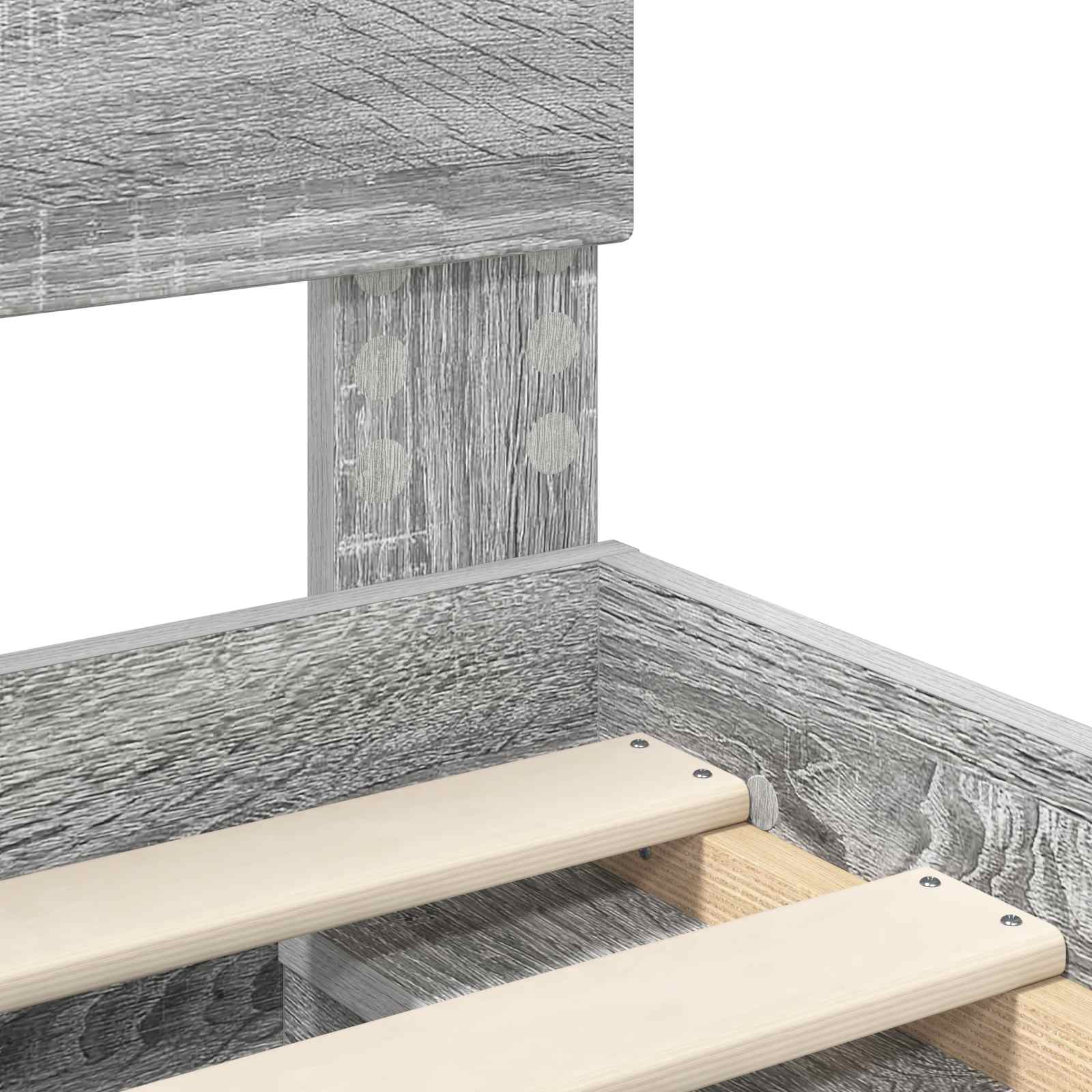 Struttura del letto con testiera Grigio Sonoma 150 x 200 cm 3407864