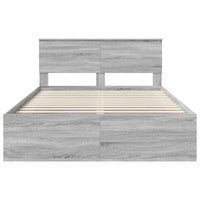 Struttura del letto con testiera Grigio Sonoma 140 x 190 cm 3407873
