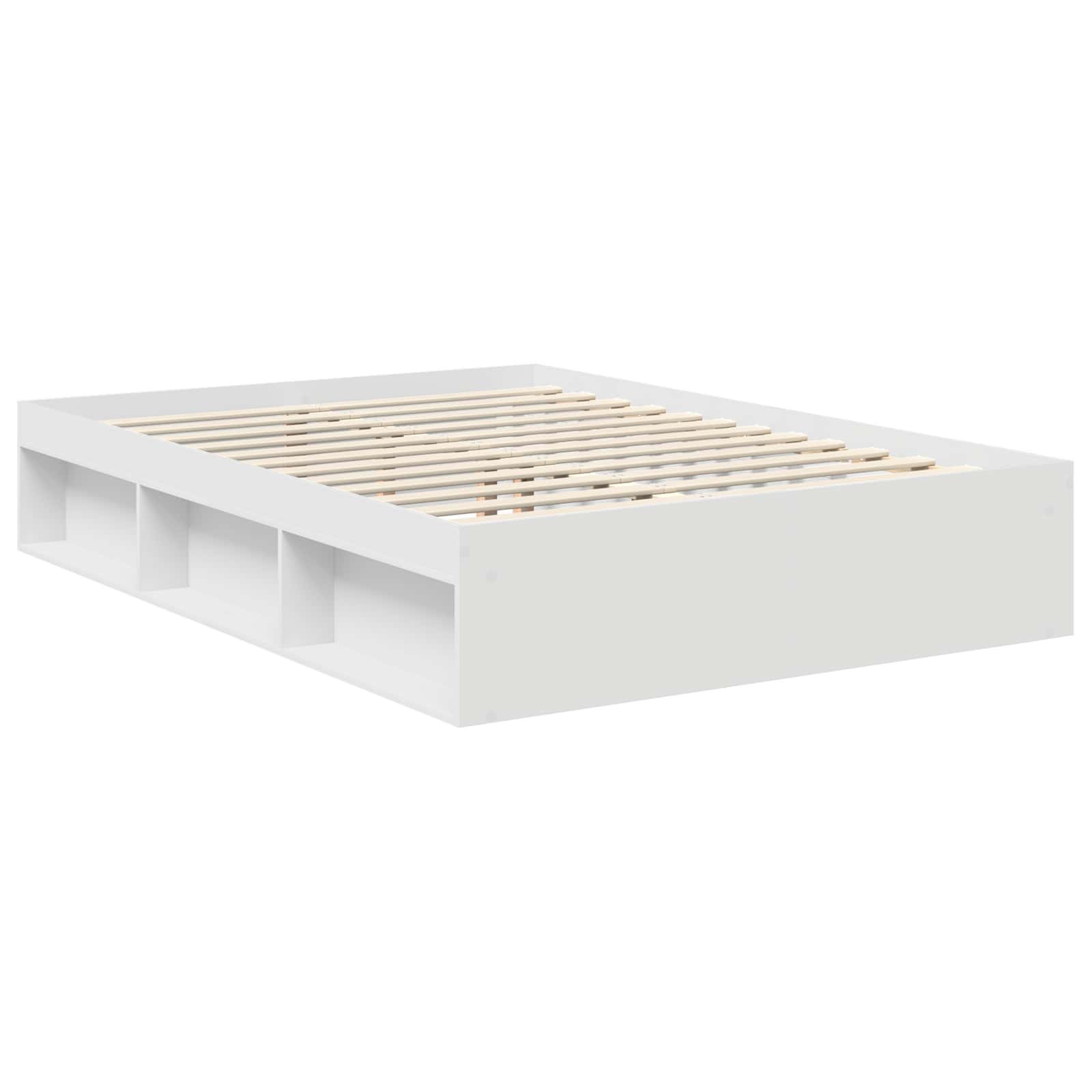 Struttura del letto Bianco 140 x 200 cm Legno multistrato 3407877