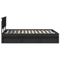 Struttura del letto Nero 140 x 200 cm Legno multistrato 3407878