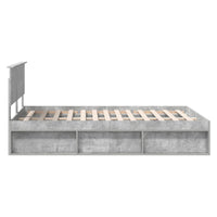 Struttura del letto Calcestruzzo 140 x 200 cm Legno multistrato 3407880