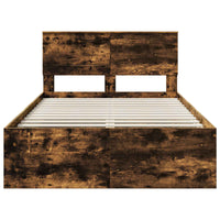 Struttura del letto Rovere fumé 135 x 190 cm Legno multistrato 3407890