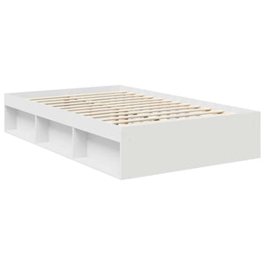 Struttura del letto Bianco 120 x 190 cm Legno multistrato 3407895