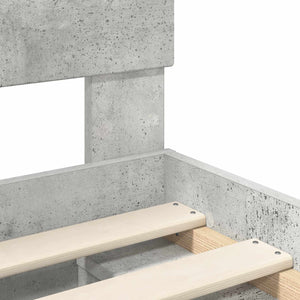 Struttura del letto Calcestruzzo 120 x 190 cm Legno multistrato 3407898