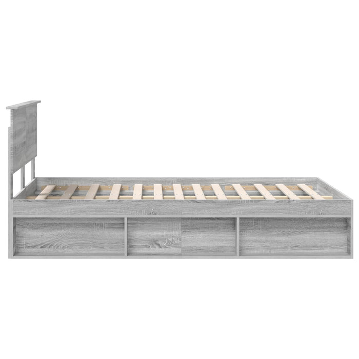 Struttura del letto con testiera Grigio Sonoma 120 x 200 cm 3407909