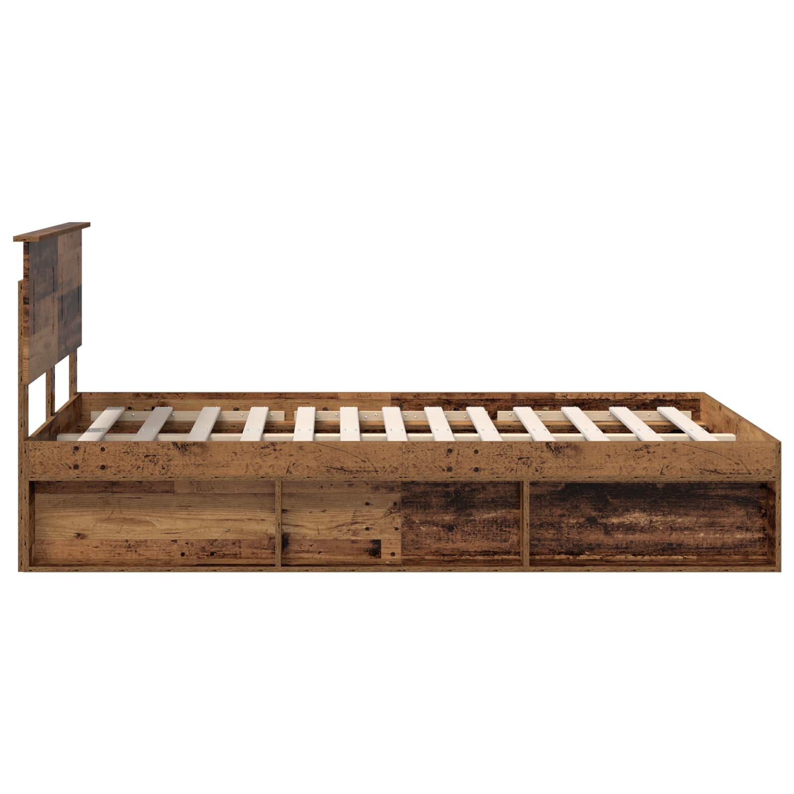 Struttura del letto con testiera Legno vecchio 120 x 200 cm 3407911