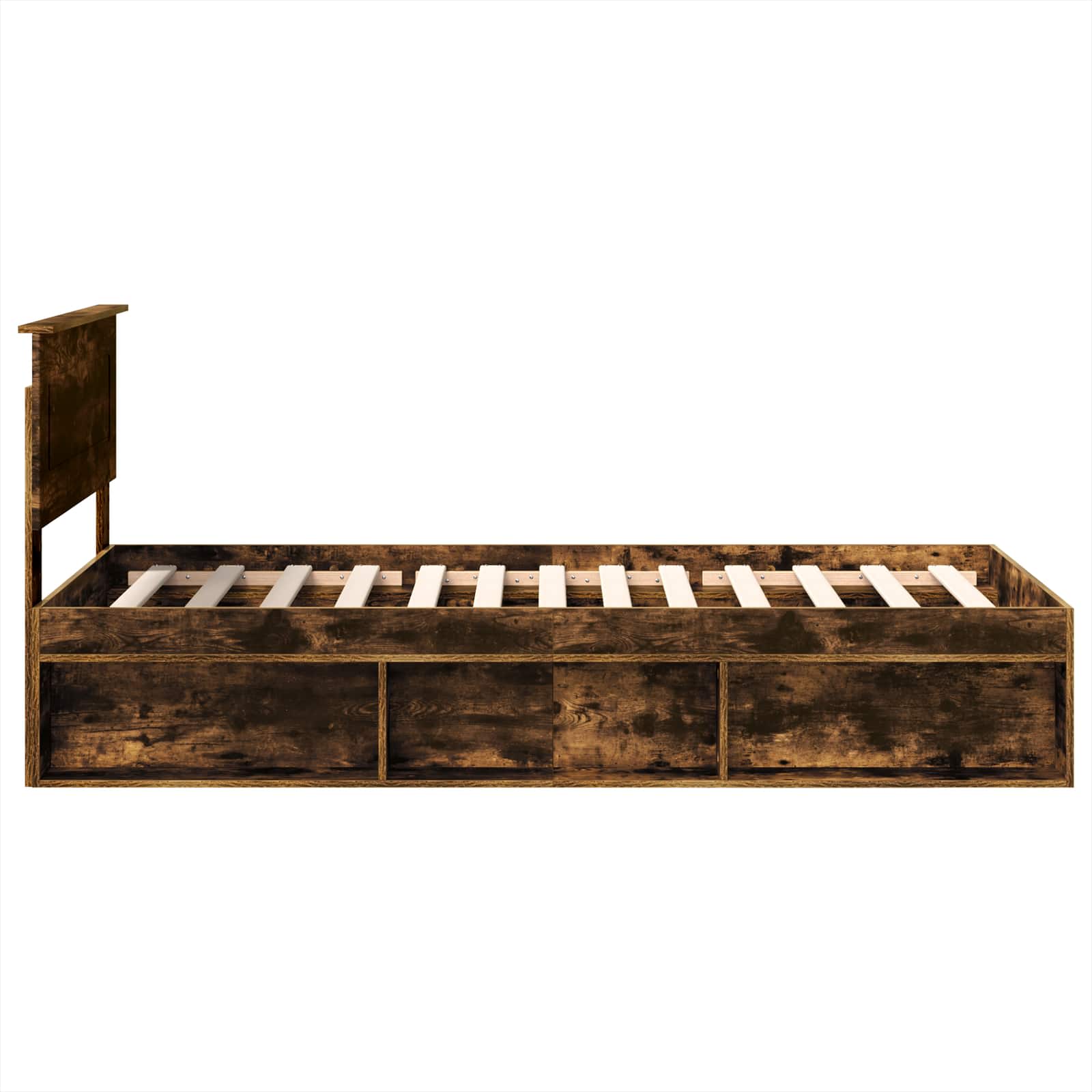 Struttura del letto Rovere fumé 100 x 200 cm Legno multistrato 3407917