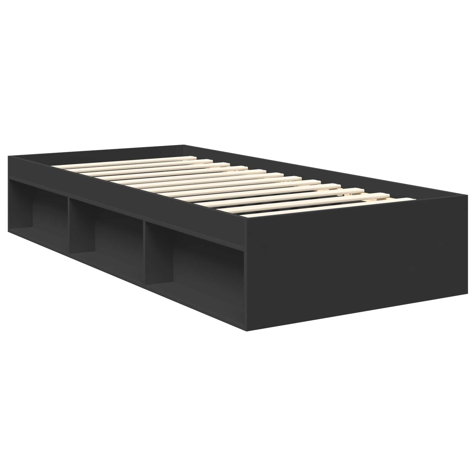 Struttura del letto Nero 90 x 190 cm Legno multistrato 3407923