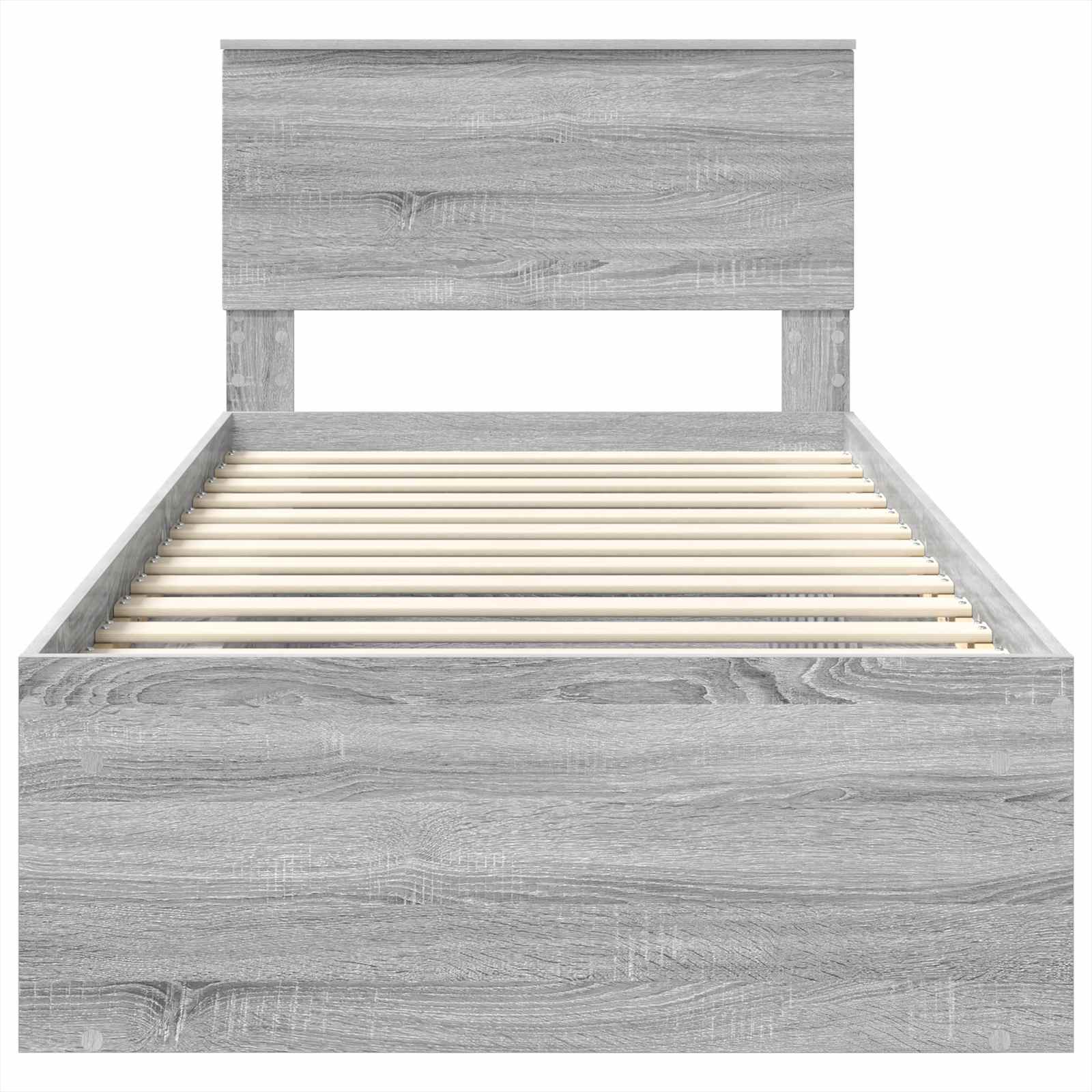 Struttura del letto Grigio Sonoma 90 x 190 cm Legno multistrato 3407927