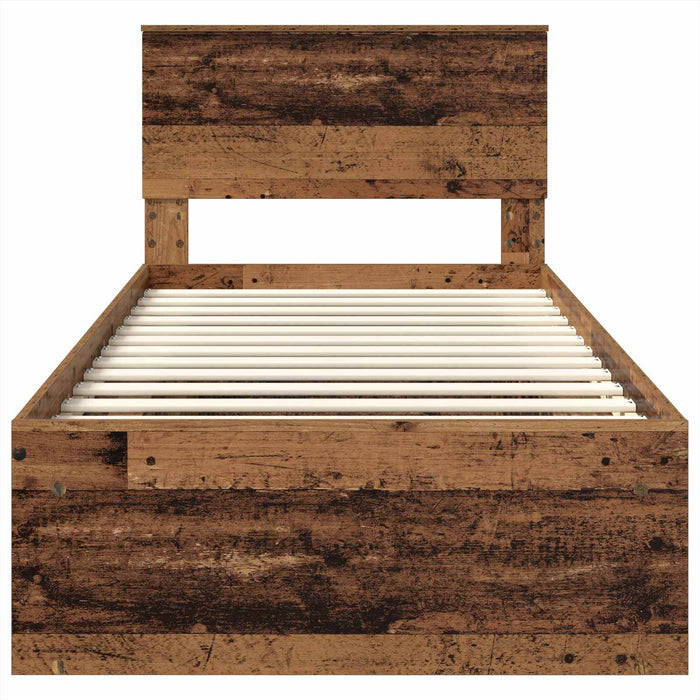 Struttura del letto Legno vecchio 90 x 190 cm Legno multistrato 3407929