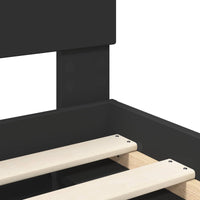 Struttura del letto Nero 90 x 200 cm Legno multistrato 3407932