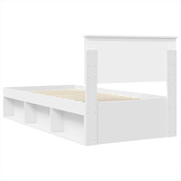 Struttura del letto Bianco 75 x 190 cm Legno multistrato 3407940