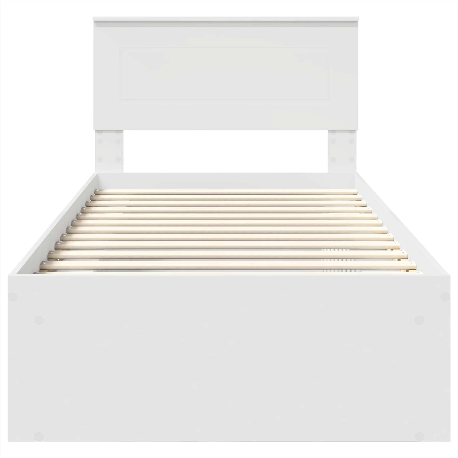 Struttura del letto Bianco 75 x 190 cm Legno multistrato 3407940