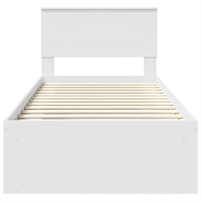 Struttura del letto Bianco 75 x 190 cm Legno multistrato 3407940