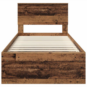 Struttura del letto Legno vecchio 75 x 190 cm Legno multistrato 3407947