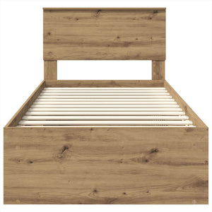Struttura del letto con testiera Rovere Artigianale 75 x 190 cm 3407948