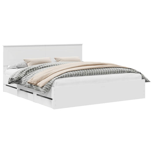 Struttura del letto Bianco 180 x 200 cm Legno Ingegnerizzato 3407956