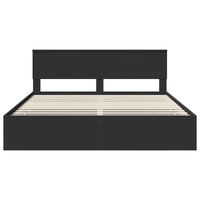 Struttura del letto Nero 180 x 200 cm Legno Ingegnerizzato 3407957