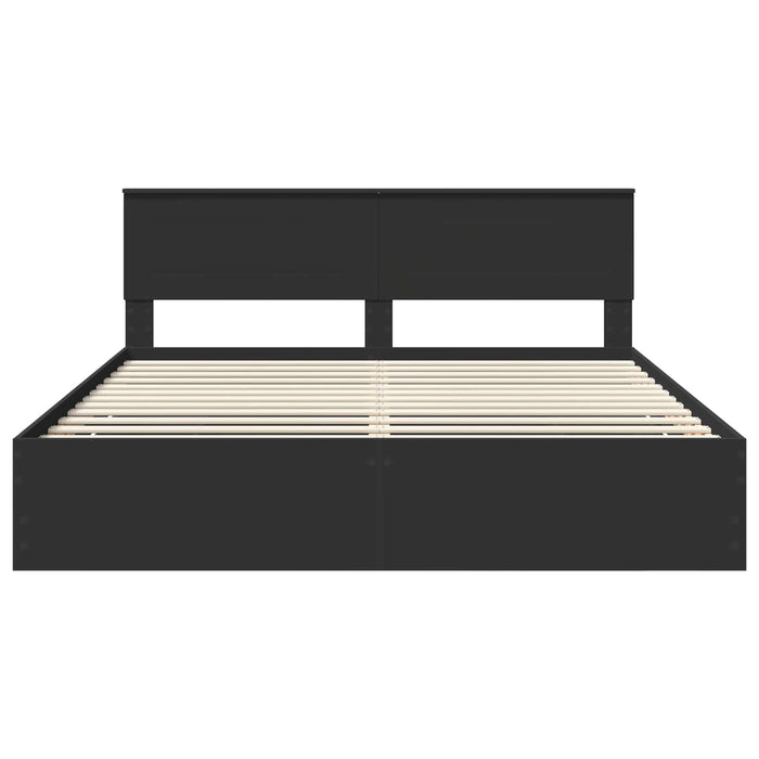 Struttura del letto Nero 180 x 200 cm Legno Ingegnerizzato 3407957