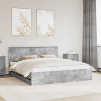 Struttura del letto con cassetto Grigio cemento 180 x 200 cm 3407959