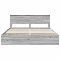 Struttura del letto con cassetto Grigio Sonoma 180 x 200 cm 3407961