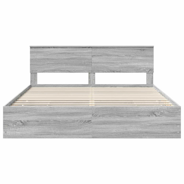 Struttura del letto con cassetto Grigio Sonoma 180 x 200 cm 3407961