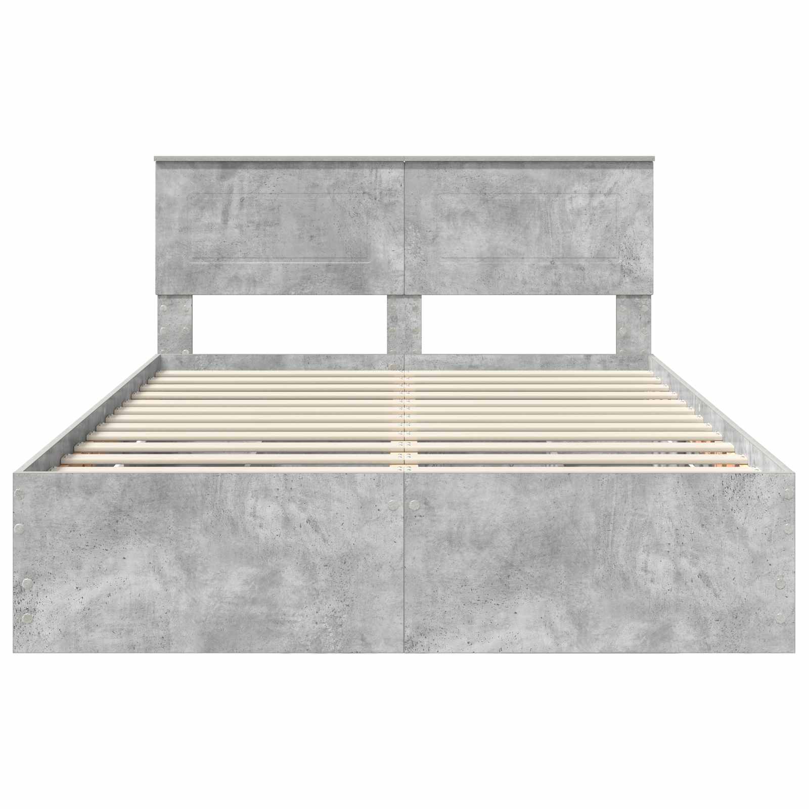 Struttura del letto con cassetto Grigio cemento 140 x 190 cm 3407980