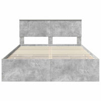 Struttura del letto con cassetto Grigio cemento 140 x 190 cm 3407980