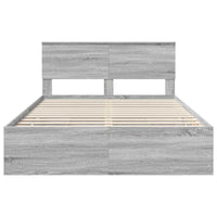 Struttura del letto con cassetto Grigio Sonoma 140 x 190 cm 3407982