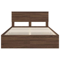 Struttura del letto con cassetto Rovere Marrone 140 x 190 cm 3407983