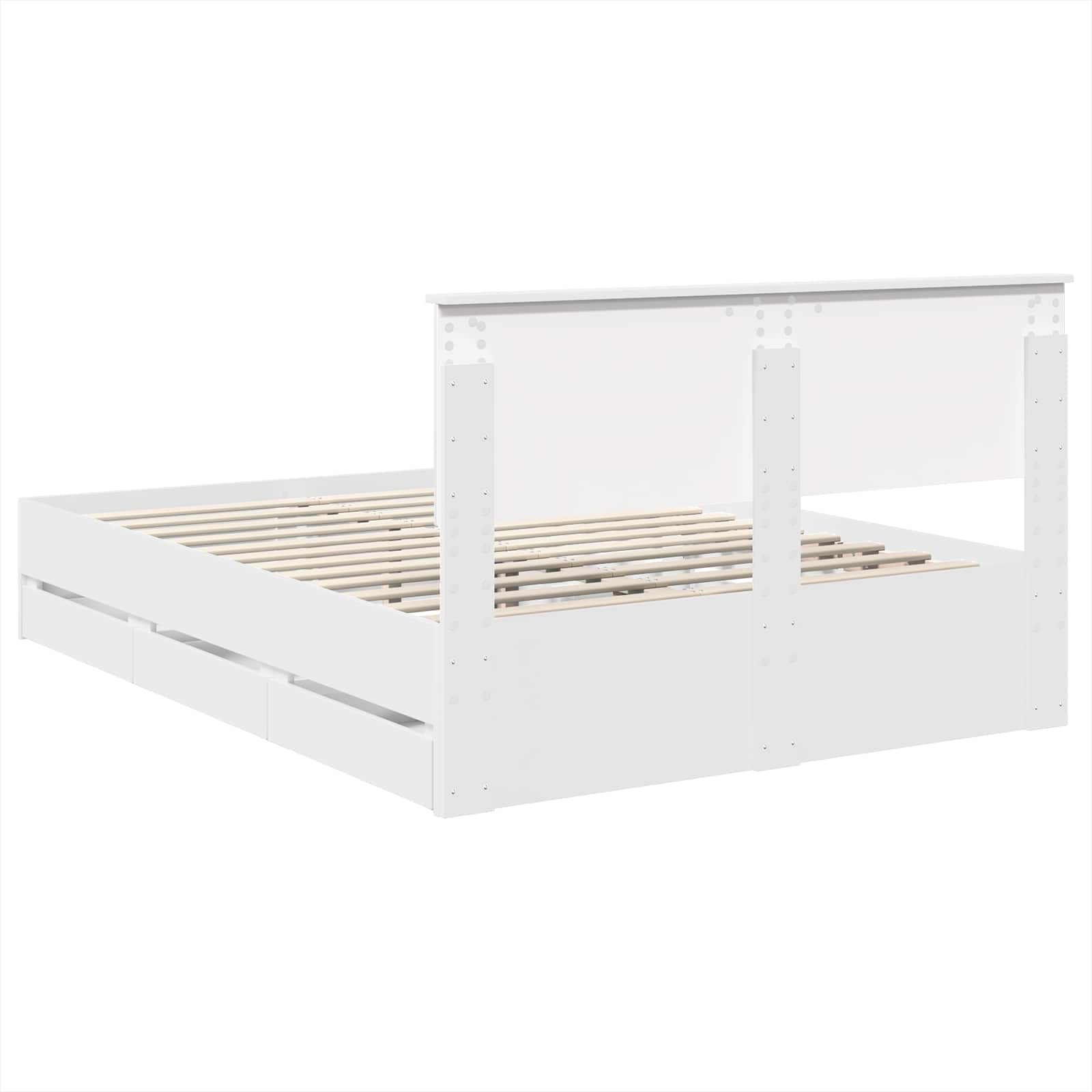 Struttura del letto Bianco 140 x 200 cm Legno Ingegnerizzato 3407984