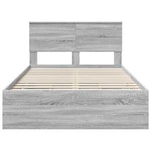 Struttura del letto con cassetto Grigio Sonoma 120 x 190 cm 3408003