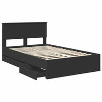 Struttura del letto Nero 120 x 200 cm Legno Ingegnerizzato 3408006