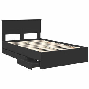 Struttura del letto Nero 120 x 200 cm Legno Ingegnerizzato 3408006