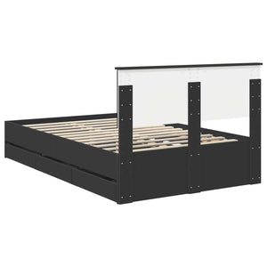 Struttura del letto Nero 120 x 200 cm Legno Ingegnerizzato 3408006